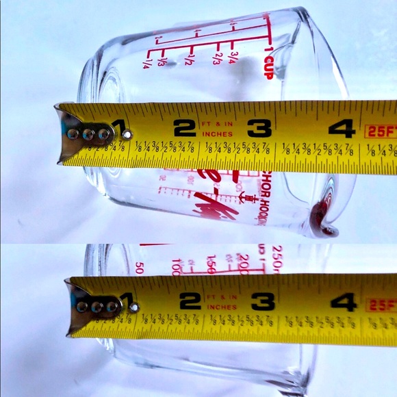 NEW ANCHOR HOCKING Measuring Cup Glass 1 Cup Fire King USA 8 oz #696 - Picture 8 of 16